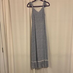 Japna Navy Floral Maxi Dress